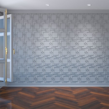 Ekena Millwork Small Monument Decorative Fretwork Wall Panels in Architectural PVC, 11 3/8"W x 11 3/8"H x 3/8"T WALP12X12MMT